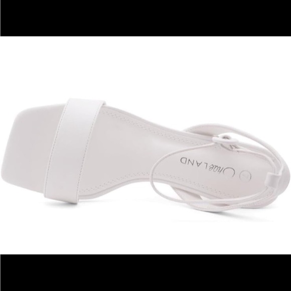 Shoe Land Melinda Womens Low Heel Open Toe Dress Sandal Ankle Strap NWOT 11 - Picture 4 of 8